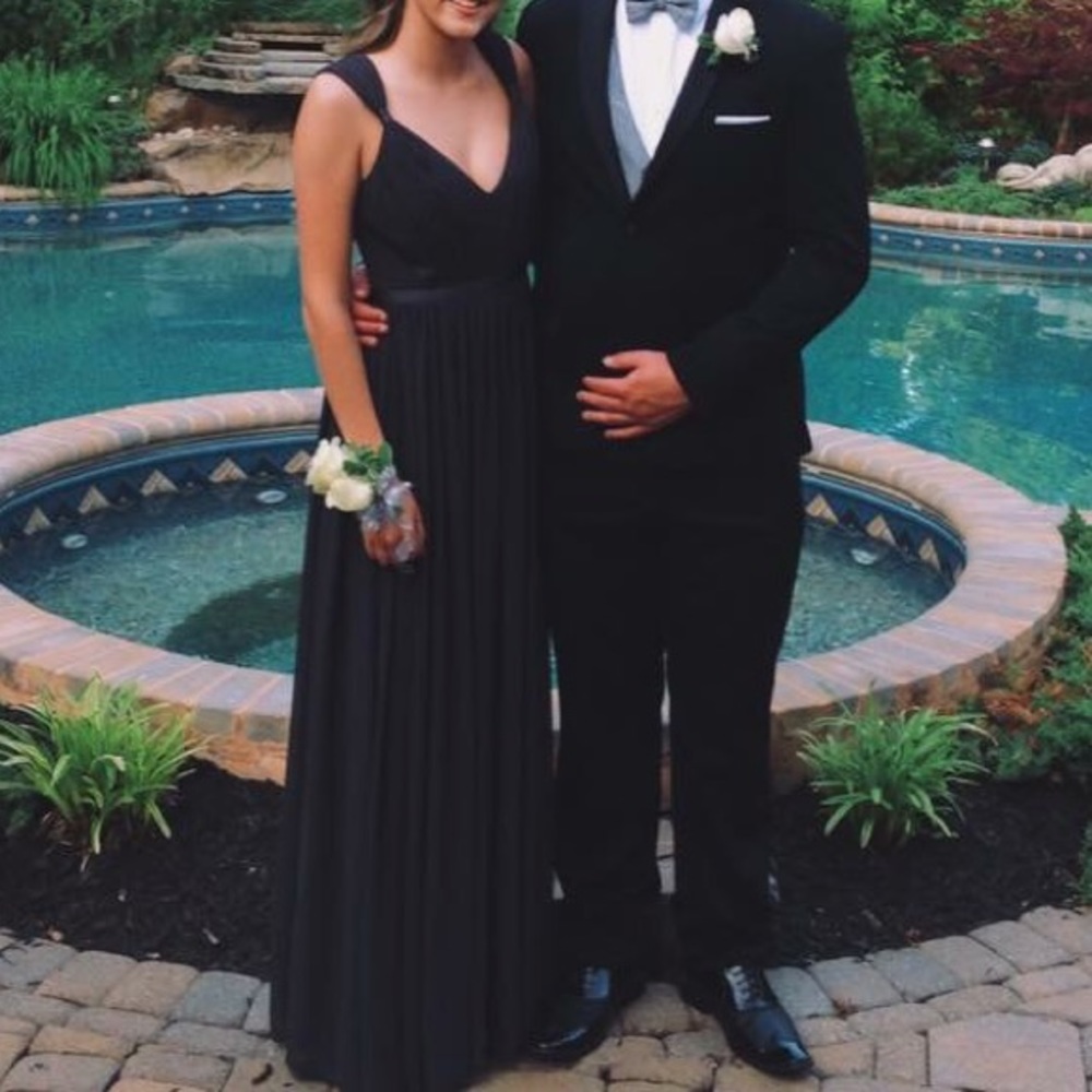 Grey Vera Wang Prom Dress